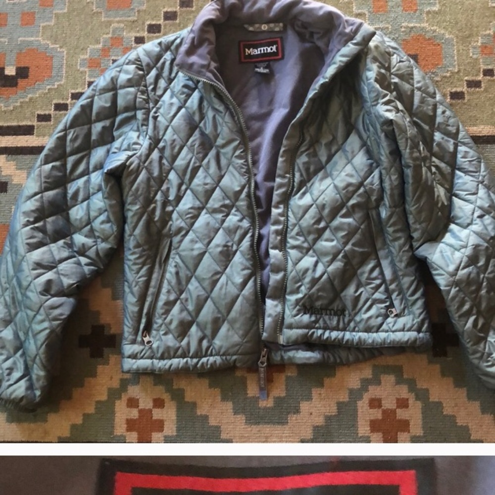 Marmot green iridescent coat